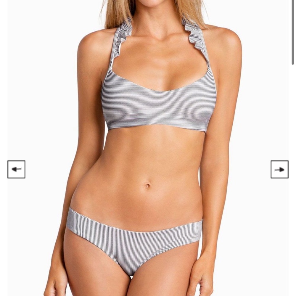 Boys + Arrows Wilma seersucker striped bikini